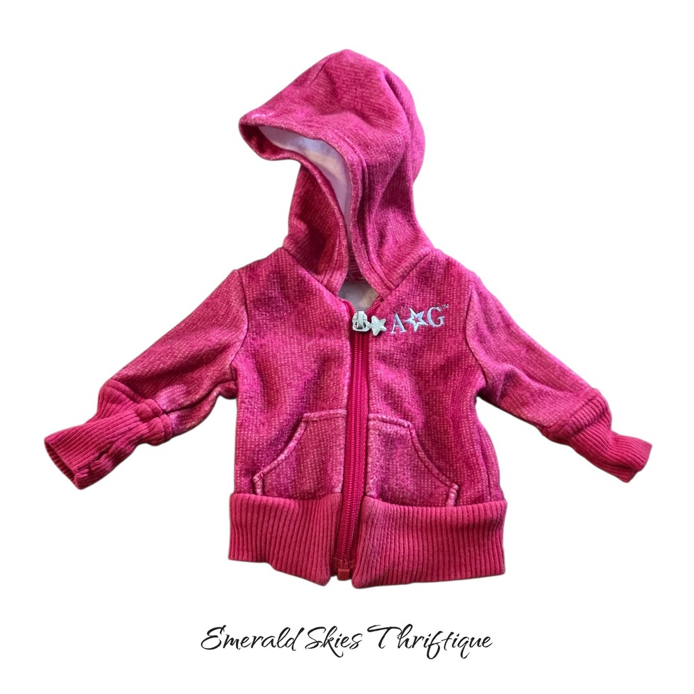 American girl zip up hoodie